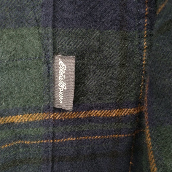 Eddie Bauer Men's Button Up Shirt Multicolor Plaid Large Flannel Cotton - Picture 8 of 13